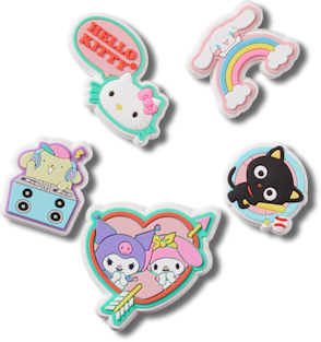 Hello Kitty and Friends 5 Pack Jibbitz Shoe Charm Crocs