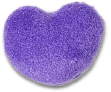 Purple Fuzzy Heart Jibbitz charms Crocs