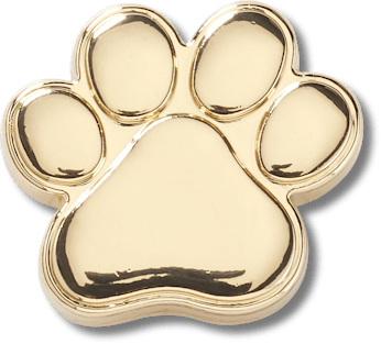 Crocs Jibbitz Gold Dog Paw