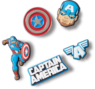 Captain America 5 Pack Jibbitz charms Crocs
