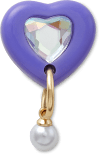 purple heart タイピン jibbitz-purple-heart-with-pearl