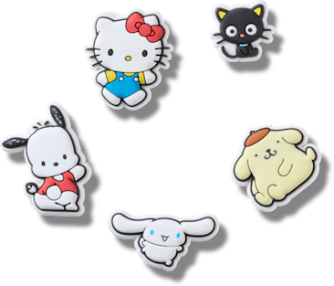 クロックス公式】ハローキティ フレンズ 5 パック | ジビッツ