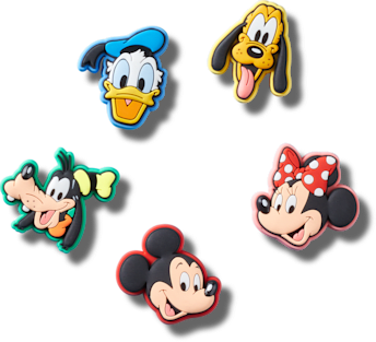 クロックス公式】ミッキーフレンズ / カラフル5パック | ジビッツ