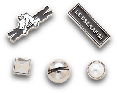 b'LE SSERAFIM 5 Pack Jibbitz Shoe Charm - Crocs'