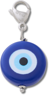 Blue and White Evil Eye Charm Jibbitz charm - Crocs