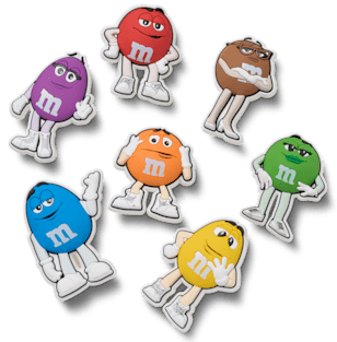 クロックス公式】エムアンドエムズキャラクタージビッツチャームズ