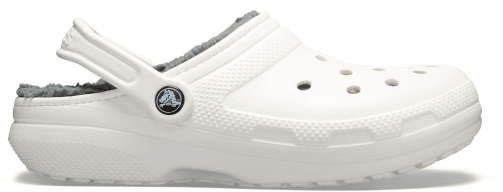 Black fur lined crocs sale