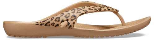 Leopard crocs sandals hotsell