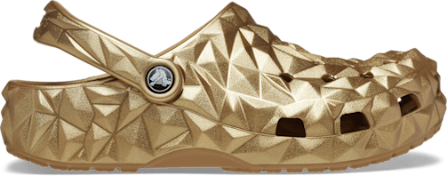 Crocs Classic Metallic Geometric Clog Gold W12 M10