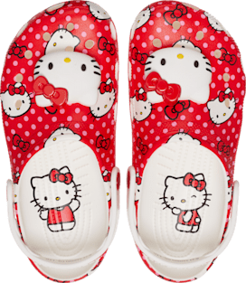 Red classic crocs discount