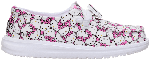 【E11161】HELLO HELLO／ Man Hello Kitty X HEYDUDE Wendy Nova - Crocs