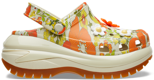 Crocs Mega Crush Retro Floral Clog