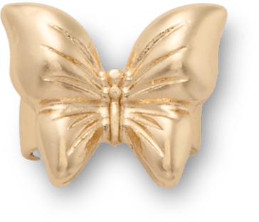 Gold Butterfly Sandal C Charm