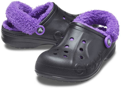 Baya Lined Fuzz-Strap Clog, view 7