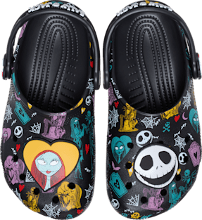 Kids' Disney Tim Burton's The Nightmare Before Christmas Jack and Sally Classic Clog