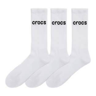 White Logo Crew Socks 3PK