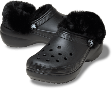 Classic Platform Fuzz Lined Clog