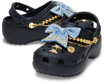 Classic Platform Denim Glitz Clog - Crocs