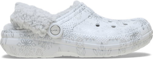 Classic Fleece Lined Metallic Snowflakes Clog