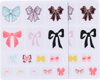 Mixed Bows Shoe Tattoos