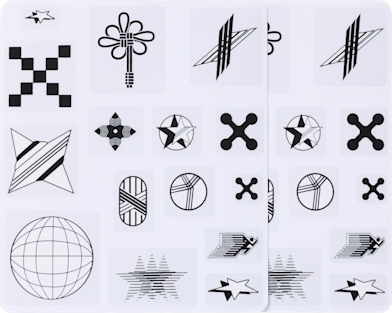Abstract Icons Shoe Tattoos