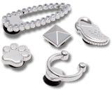 Elevated Silver Sport 5 Pack Jibbitz