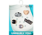 Crocs Unisex's 5-Pack Gold Shoe Charms | Jibbitz, Elevated Chill, One Size