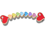Rainbow Heart Chain