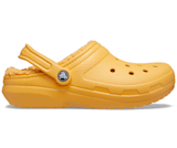 Orange fur lined crocs clearance