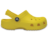 fluffy yellow crocs