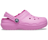Baby pink crocs with fur clearance