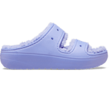 Purple fuzzy crocs clearance