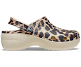 white crocs with cheetah