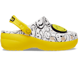 fur crocs yellow