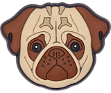 Pug Face Jibbitz charms Crocs