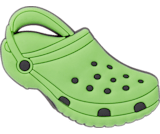 Lime green sale crocs