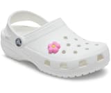 Pink shop flower crocs