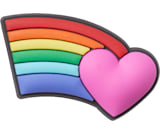 Rainbow with Heart Jibbitz Shoe Charm Crocs