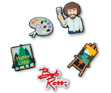 Bob ross 2025 jibbitz