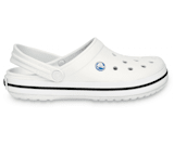 Black crocs with white stripe 2025