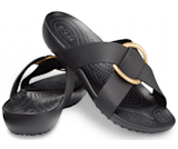 Women s Crocs Serena Cross Band Slide Crocs
