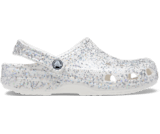 Womens silver discount glitter crocs