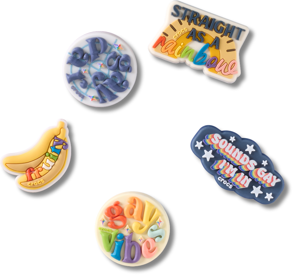 Сабо Jibbitz Irreverent Pride 5 Pack