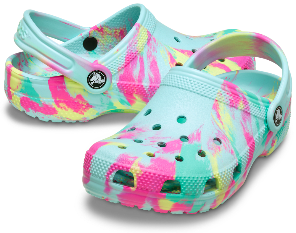 Детские сабо Crocs Kids' Classic Marbled Clog — фото 2