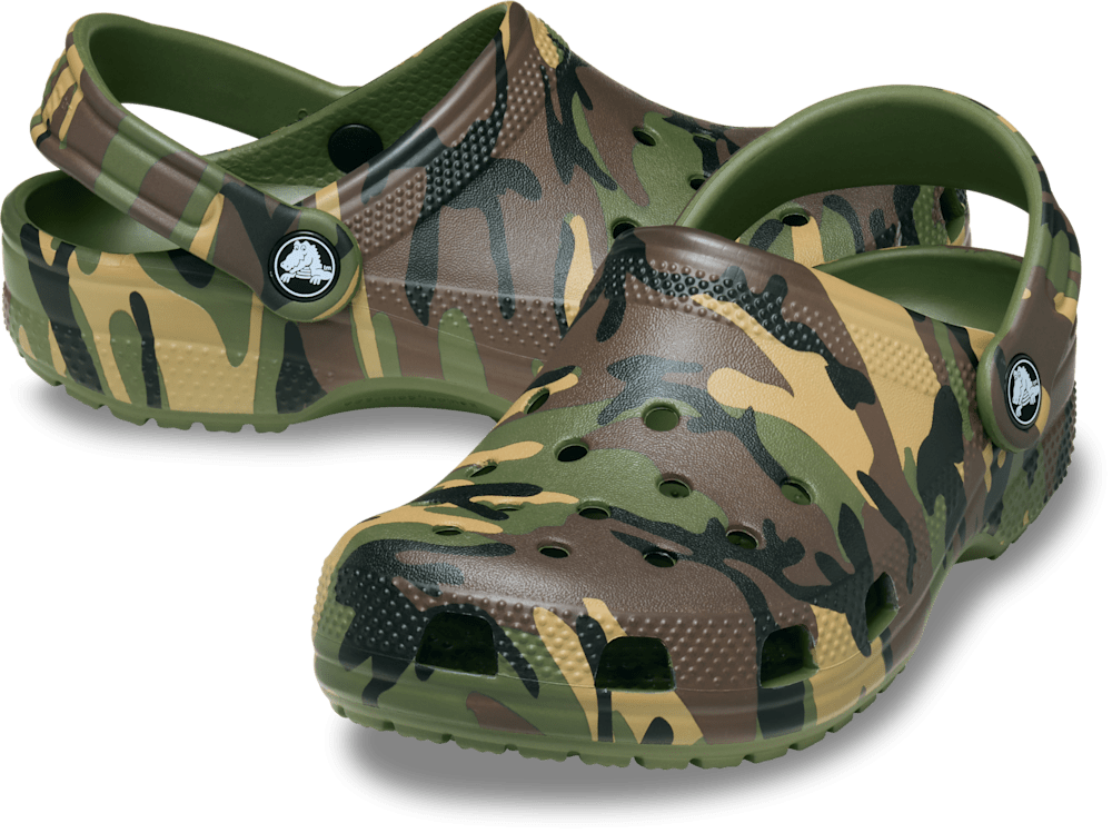 Детские сабо Crocs Kids' Classic Camouflage Clog — фото 2