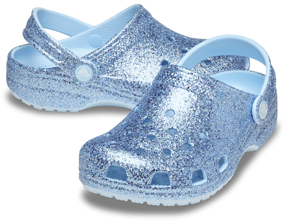Детские сабо Crocs Kids' Classic Chunky Glitter Clog — фото 2