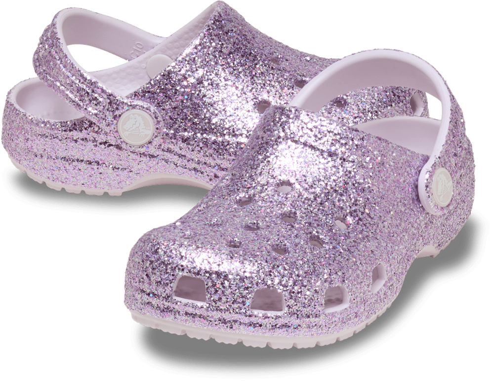 Детские сабо Crocs Toddler Classic Chunky Glitter Clog — фото 2