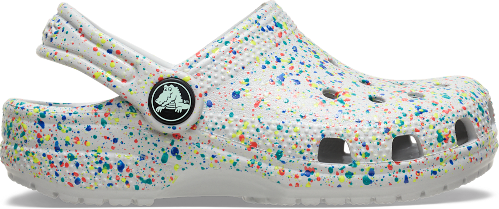 Детские сабо Crocs Kids' Classic Glow Paint Splatter Clog