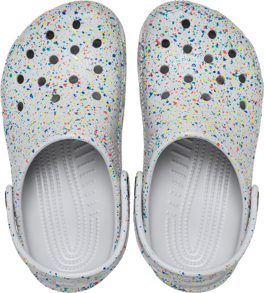 Детские сабо Crocs Kids' Classic Glow Paint Splatter Clog — фото 3