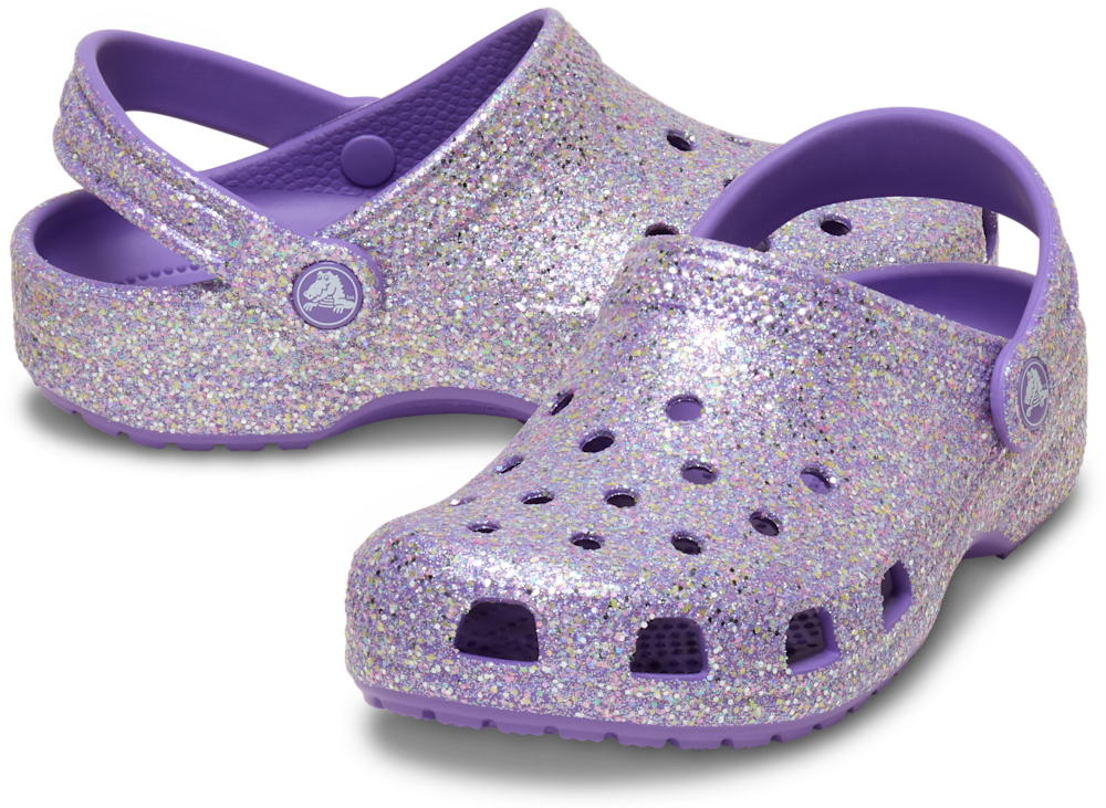 Детские сабо Crocs Kids' Classic Fantasy Glitter Clog — фото 2
